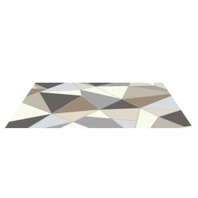 Large Area Rug 5 x 7 ft Anti-Skid Tear-Resistant Floor Mat Modern Charcoal Gray