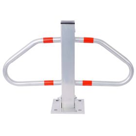 Parking Bollard,pole Barrier With Lock ,car Parking Protection Posts,home Garage Street Decor ,parking Barrier  Gray (Option: Silver Grey)