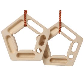 2PACK Climbing Hangboard Rock Climbing Training,Rock Climbing Fingerboard, Wooden Climbing Board Trainer For Strengthen Fingers And Grip (Option: Brown)