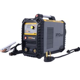 110 220V MMA Welder, 200A Stick  Welding Machine IGBT Inverter Digital Display LCD Hot Start Welder With Electrode Holder, Work Clamp, Input Powe (Option: Grey)