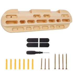 Climbing Hangboard Rock Climbing Training,Rock Climbing Fingerboard, Wooden Climbing Board Trainer For Strengthen Fingers And Grip (Option: Brown)