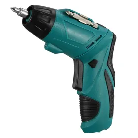 Cordless Electric Screwdriver Set Rechargeable 4.8V Drill Driver W/45 Drill Bits Carrying Case (Option: Green)
