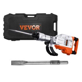 VEVOR Demolition Jack Hammer Concrete Breaker 3500W Electric Hammer 2 Chisel Bits (Option: Default)