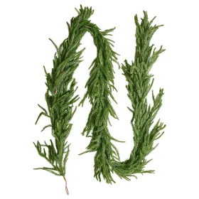 Faux Norfolk Christmas Garland 9Ft Artificial Greenery Xmas Decor For Fireplace (Option: Default)