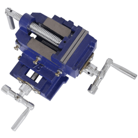 Cross Slide Vise, Drill Press Vise 3inch,drill Press Metal Milling 2 Way X-Y ,benchtop Wood Working Clamp Machine (Option: Blue)