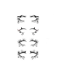 Halloween Eyeliner Stick Scary Fashion Party Makeup Kit Bat Spider Decorative Eyeliner Eyeshadow Stick (Option: 2Pcs)