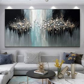 Handmade Oil Painting Abstract Texture Oil Painting On Canvas Large Wall Art Original White Painting Minimalist Art Custom Painting Modern Living (Style: 01, size: 90x120cm)