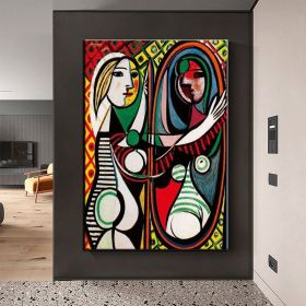 Hand Painted Oil Painting Canvas Wall Art Pablo Picasso Paintings Living Room Hallway Bedroom Luxurious Decorative Painting (Style: 01, size: 50X70cm)