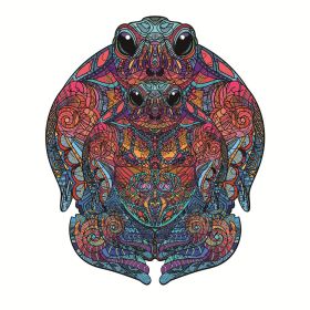 Each Piece Is Animal Shaped Christmas Gift Colorful Elephant Turtle Wooden Jigsaw Puzzles (Option: 12Style-A5)