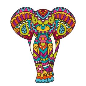 Each Piece Is Animal Shaped Christmas Gift Colorful Elephant Turtle Wooden Jigsaw Puzzles (Option: 20Style-A3)