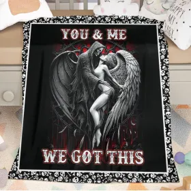 Beauty And Ghost Human Skeleton Printed Halloween Soft Cozy Lightweight Durable Plush Flannel Throw Blanket For Bedroom Living Rooms Sofa Couch 5 (Option: As picture)