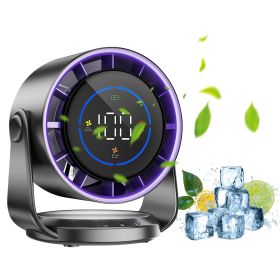 1Pc Desk Fan Battery Operated Wall Mounted Fan Rechargeable Mini Desk Fan With Tilting Angle For Home Office Travel (Color: Purple)